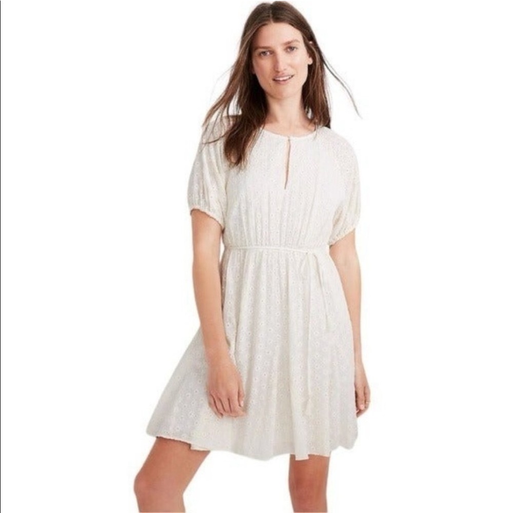NWT white eyelet Madewell dress